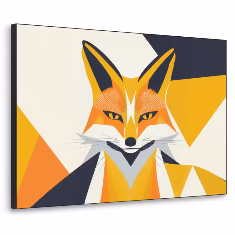 Art Frame - Vos - Oranje - Abstract - Driehoeken — 1