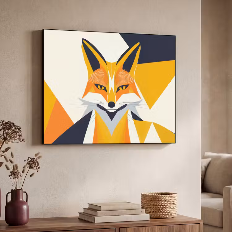 Art Frame - Vos - Oranje - Abstract - Driehoeken — 7
