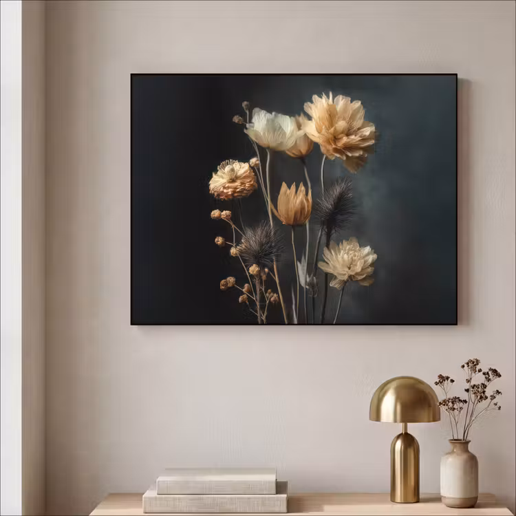 Art Frame - Boeket - Bloemen - Licht - Zwart — 5
