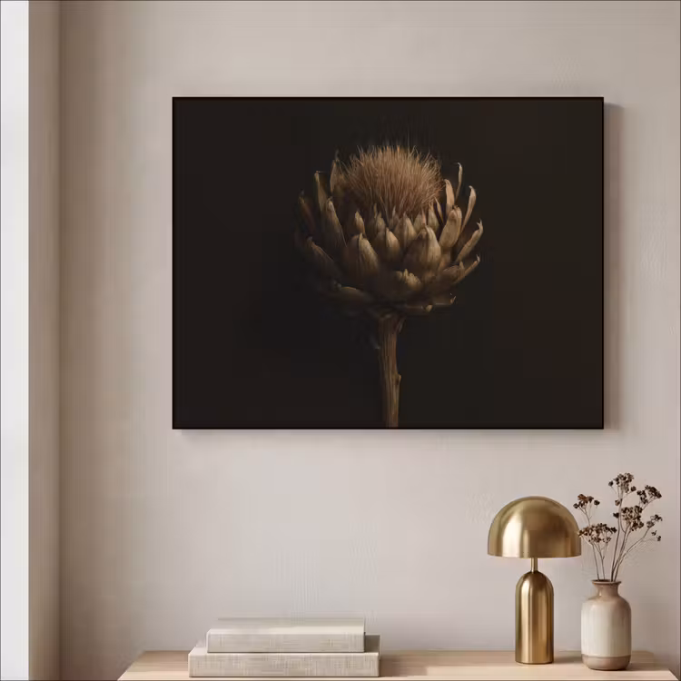 Art Frame - Donkerbruin - Bloem - Textuur - Artisjok — 5