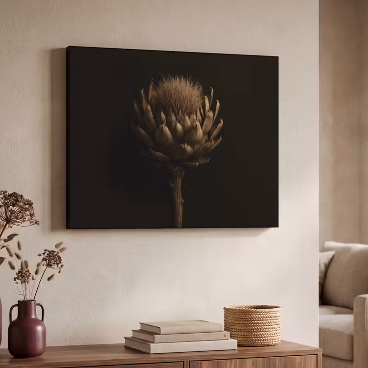 Art Frame - Donkerbruin - Bloem - Textuur - Artisjok — 7