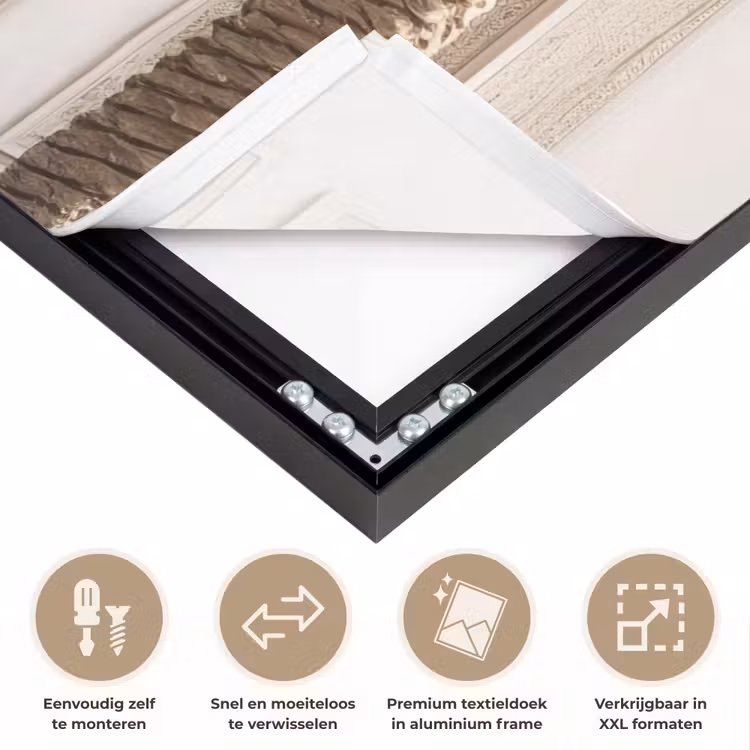 Art Frame - Gebouw - Palmbomen - Beige - Zon — 4