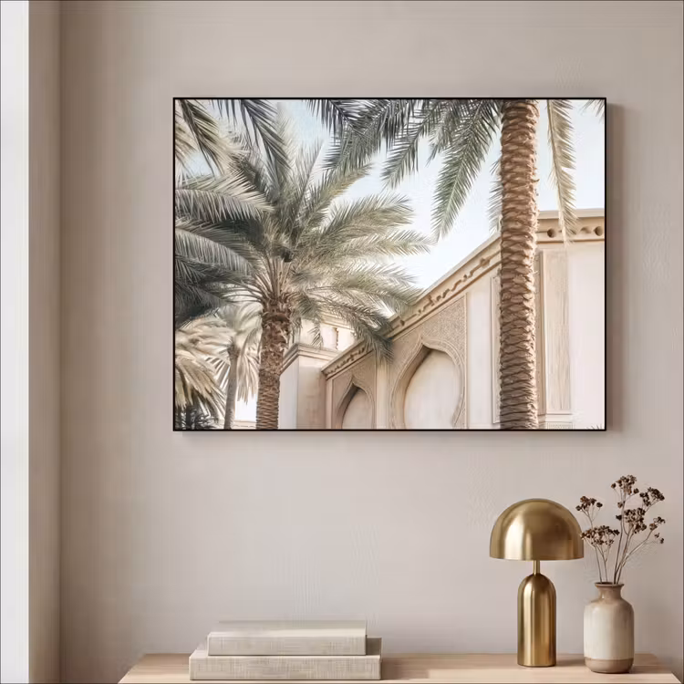 Art Frame - Gebouw - Palmbomen - Beige - Zon — 5