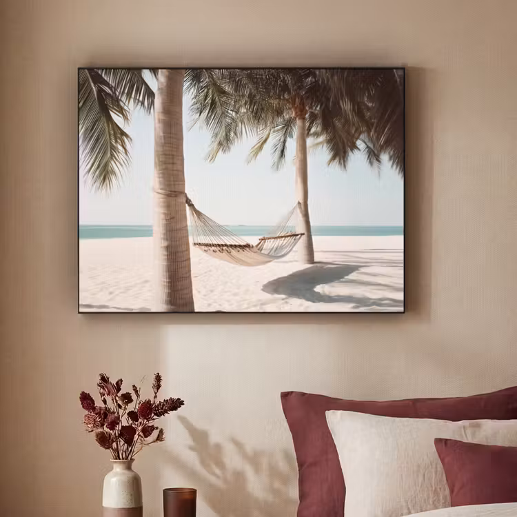 Art Frame - Hangmat - Palmbomen - Strand - Zee — 3