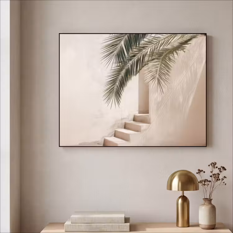 Art Frame - Palmboom - Schaduw - Trap - Beige — 5