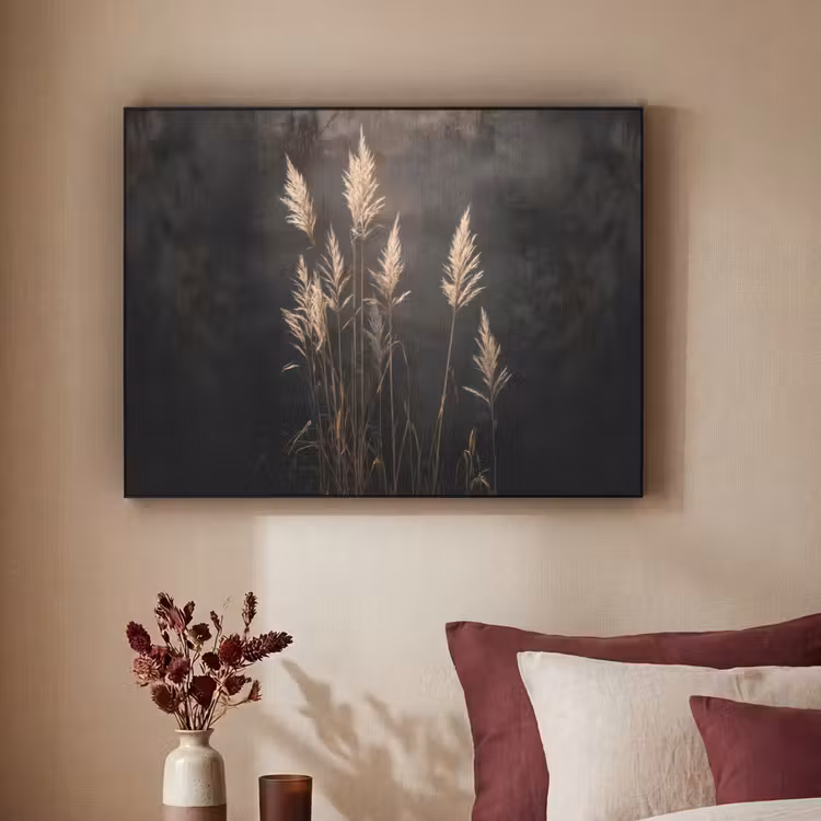 Art Frame - Siergras - Pluimen - Verlichting - Zwart — 3