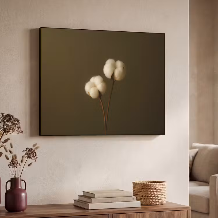 Art Frame - Takken - Katoen - Wit - Bollen — 7