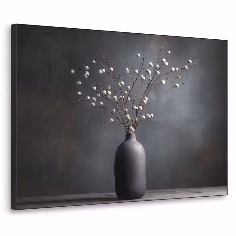 Art Frame - Takken - Vaas - Bolletjes - Wit — 1