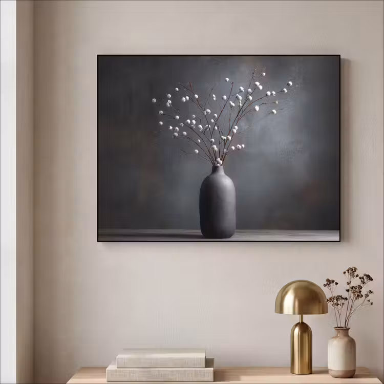 Art Frame - Takken - Vaas - Bolletjes - Wit — 5