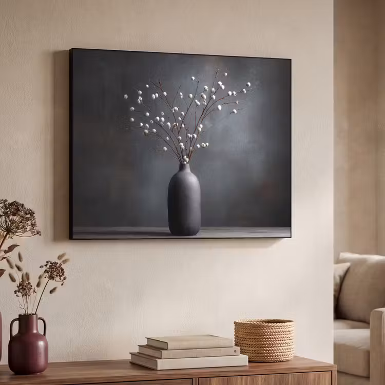 Art Frame - Takken - Vaas - Bolletjes - Wit — 7