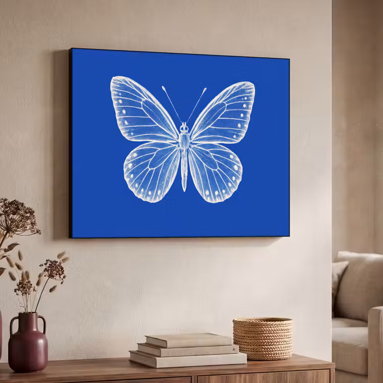 Art Frame - Vlinder - Wit - Getekend - Stippen — 7