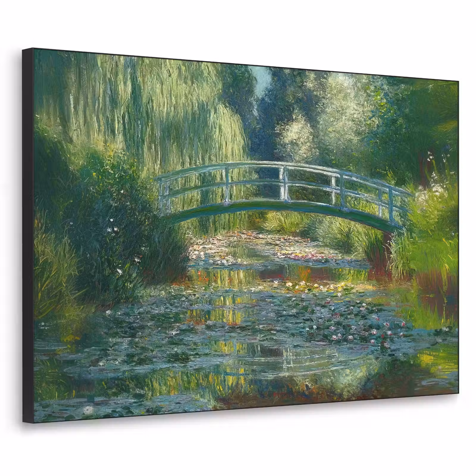 Art Frame - Brug - Hout - Vijver - Waterlelies — 1