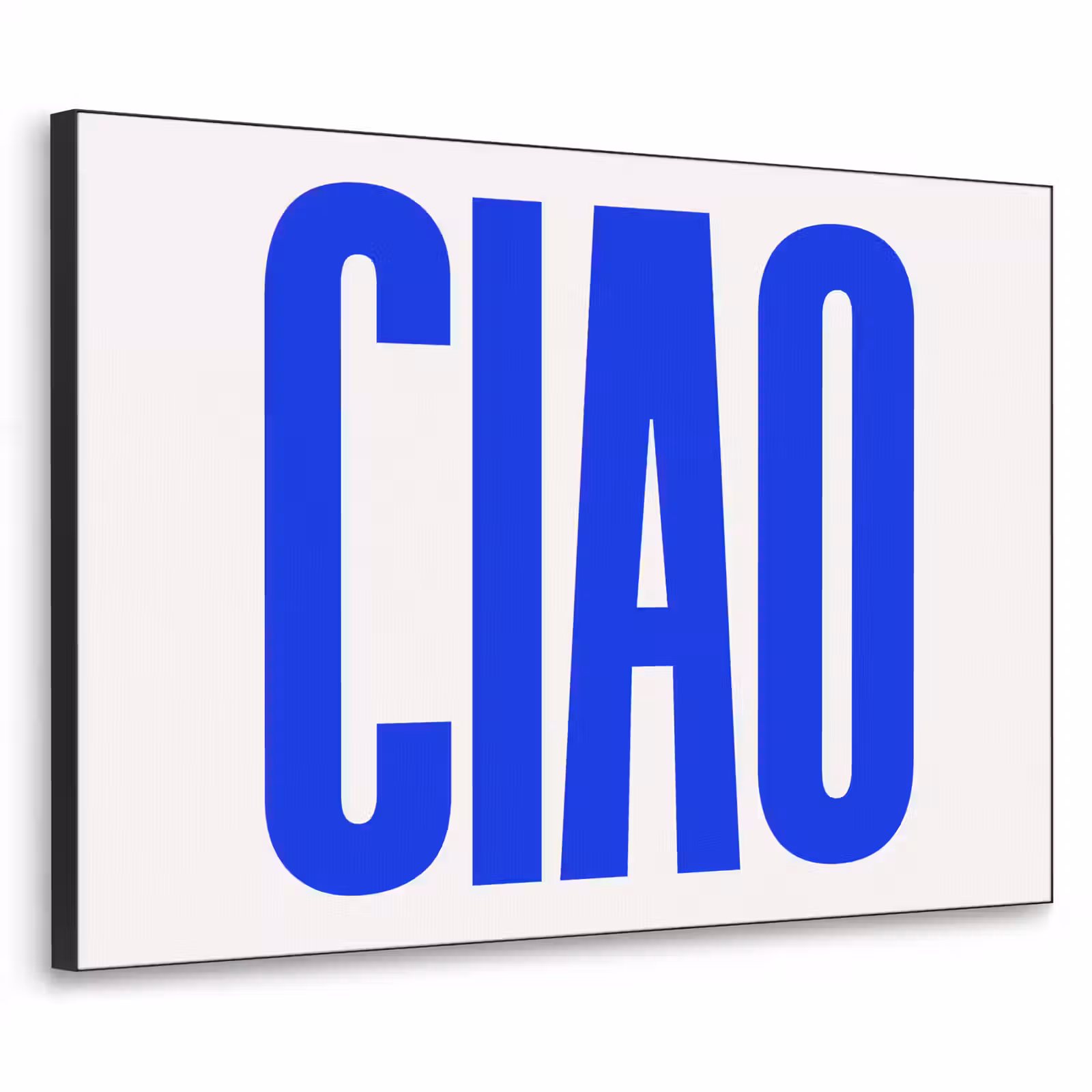 Art Frame - Ciao - Hoofdletters - Blauw - Minimalistisch — 1