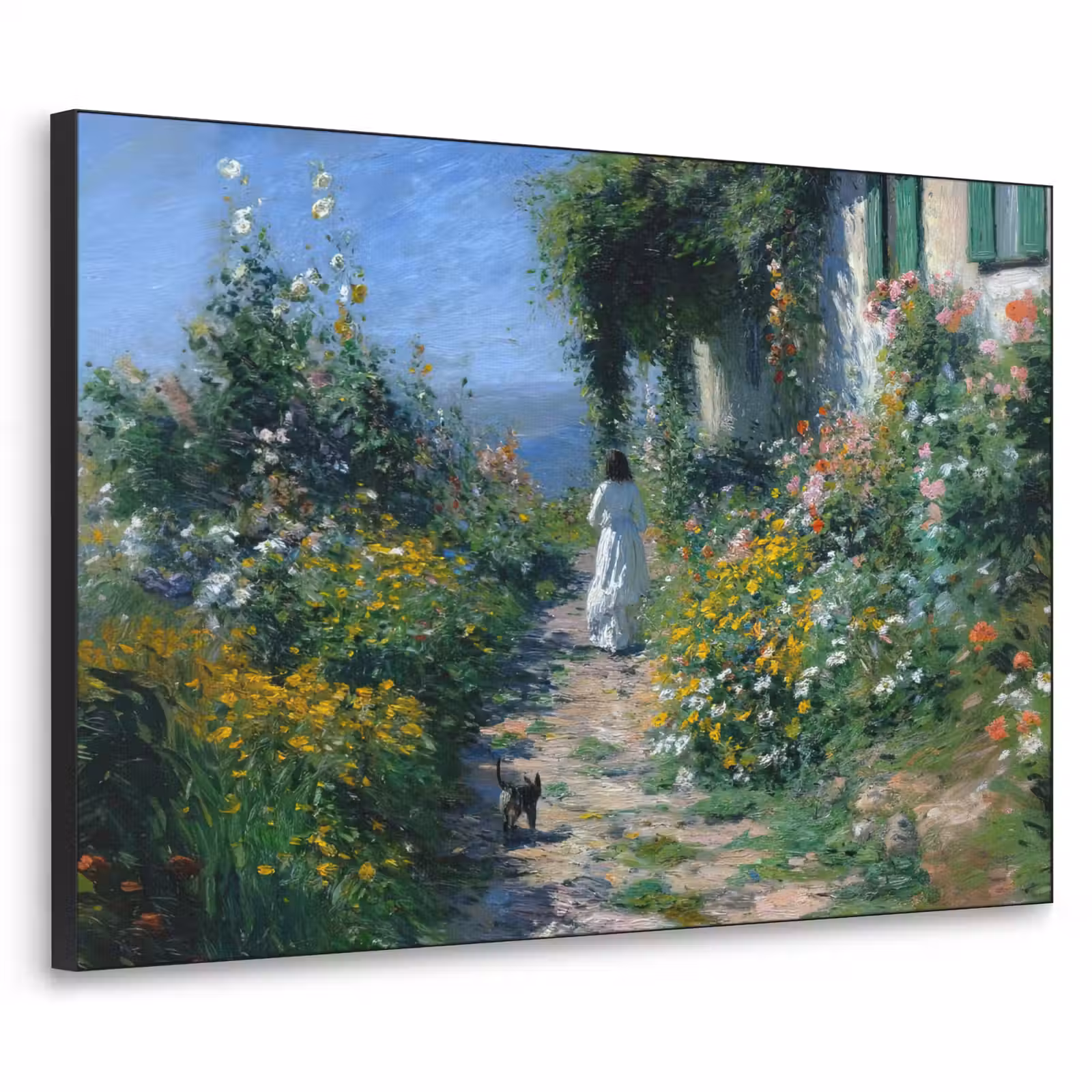 Art Frame - Kat - Vrouw - Bloemen - Huis — 1