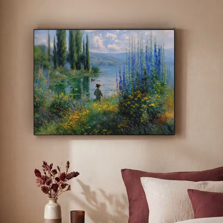 Art Frame - Bloemen - Meer - Bergen - Groen — 3