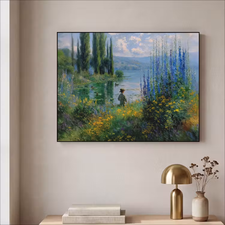 Art Frame - Bloemen - Meer - Bergen - Groen — 5
