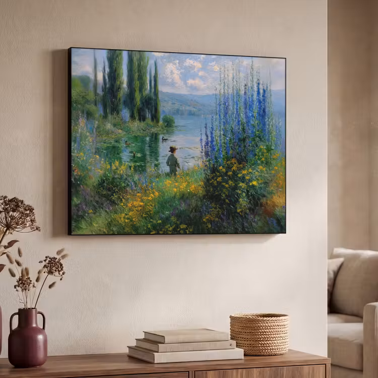 Art Frame - Bloemen - Meer - Bergen - Groen — 7