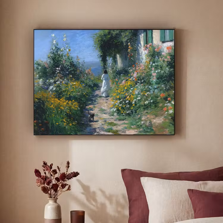 Art Frame - Kat - Vrouw - Bloemen - Huis — 3