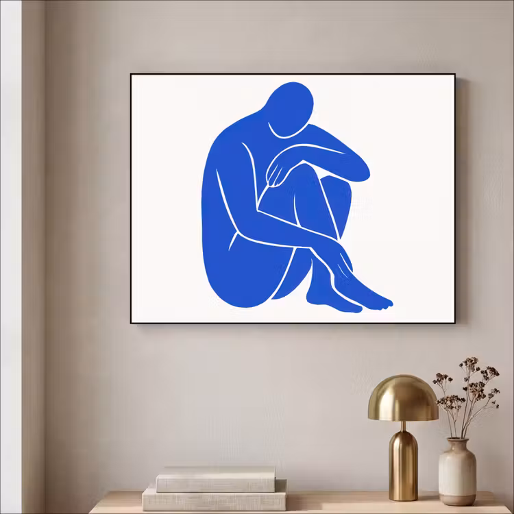 Art Frame - Lichaam - Abstract - Blauw — 5