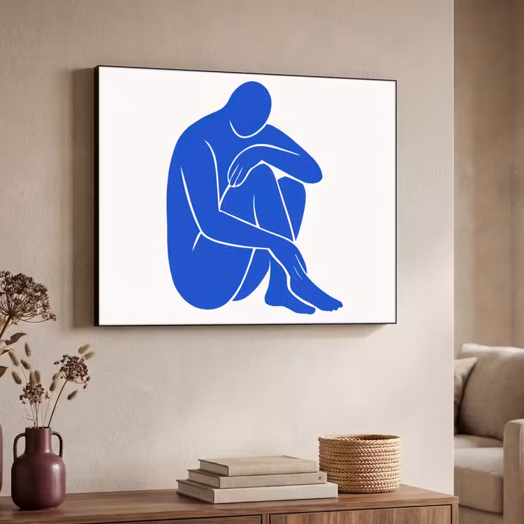 Art Frame - Lichaam - Abstract - Blauw — 7