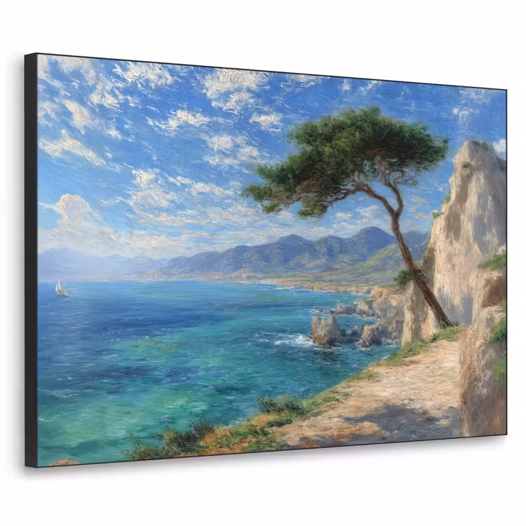 Art Frame - Rotsen - Kustlijn - Boom - Bergen — 1