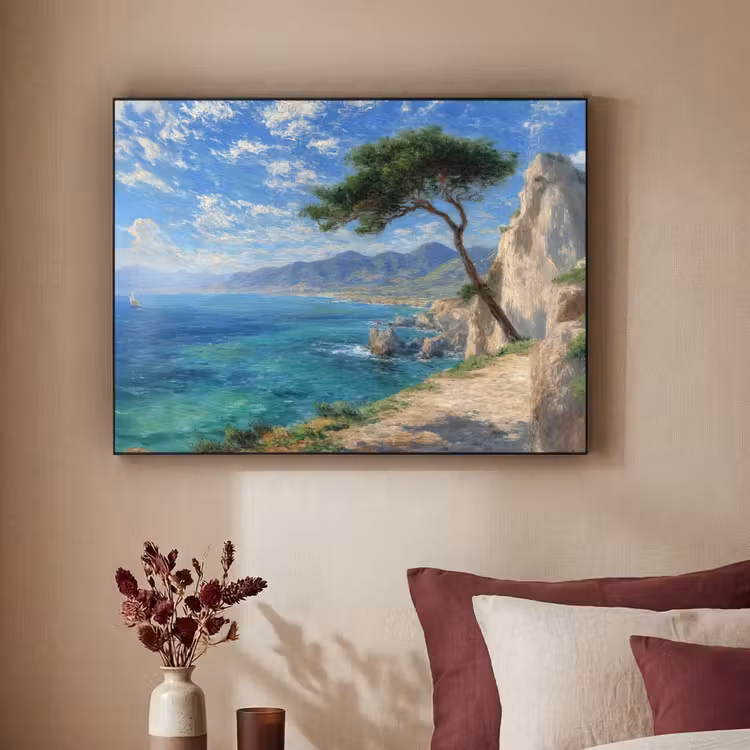Art Frame - Rotsen - Kustlijn - Boom - Bergen — 3