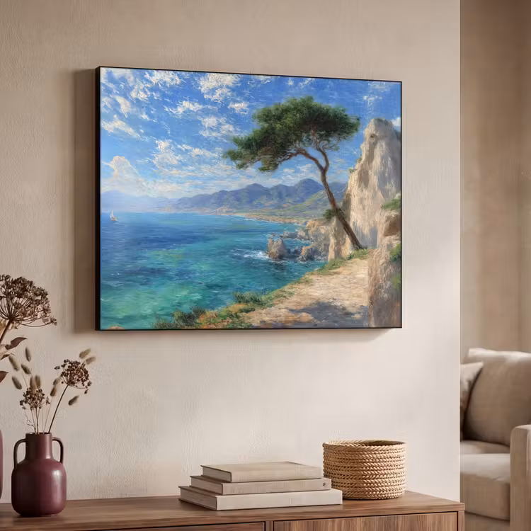 Art Frame - Rotsen - Kustlijn - Boom - Bergen — 7
