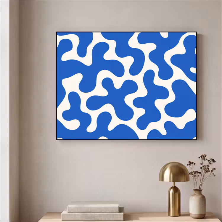 Art Frame - Vormen - Abstract - Blauw - Golven — 5