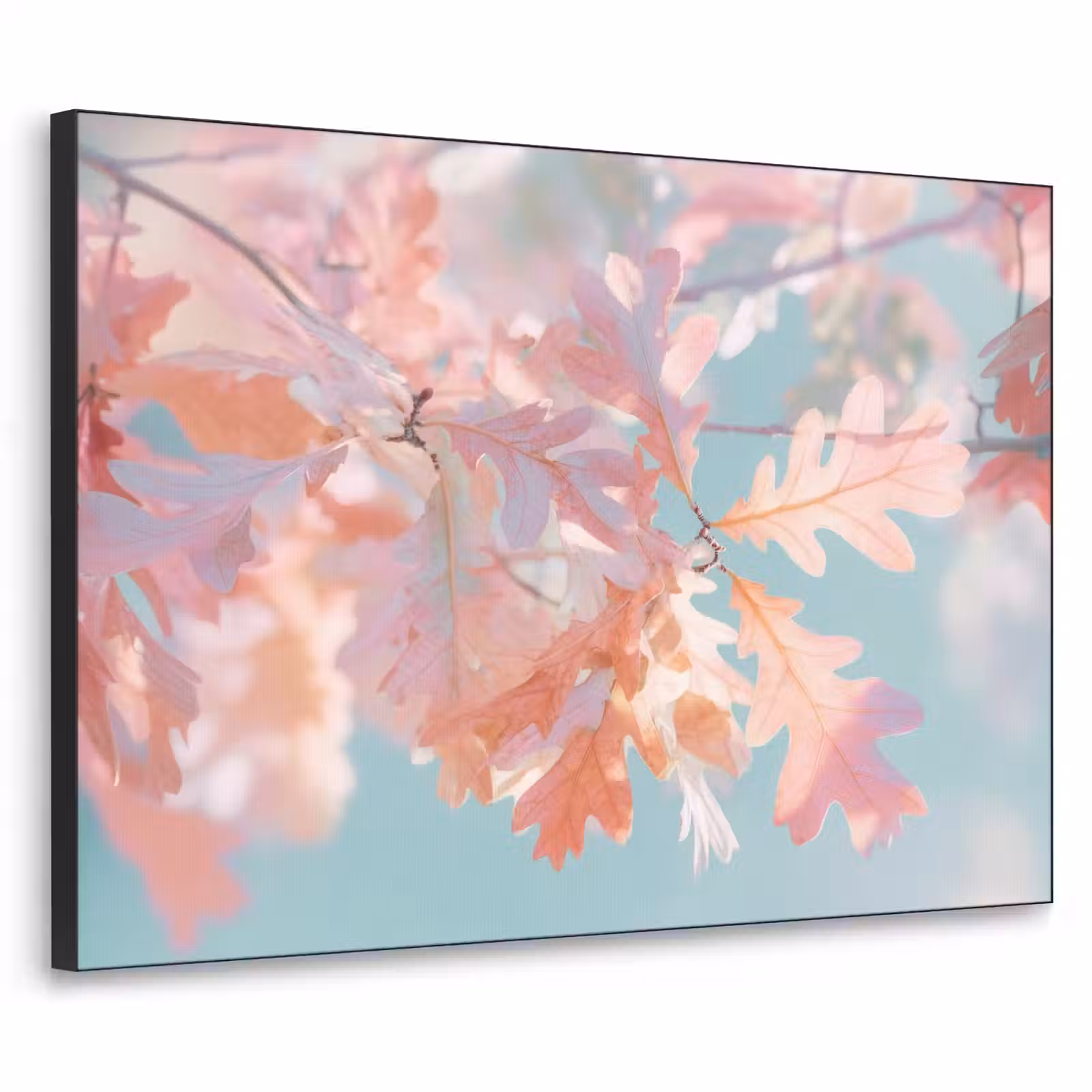 Art Frame - Eikenbladeren - Takken - Roze — 1