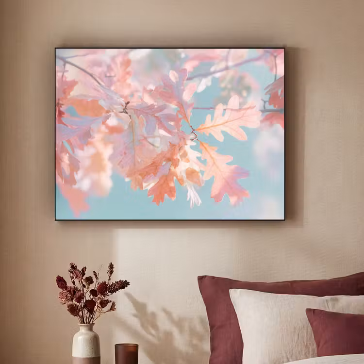 Art Frame - Eikenbladeren - Takken - Roze — 3