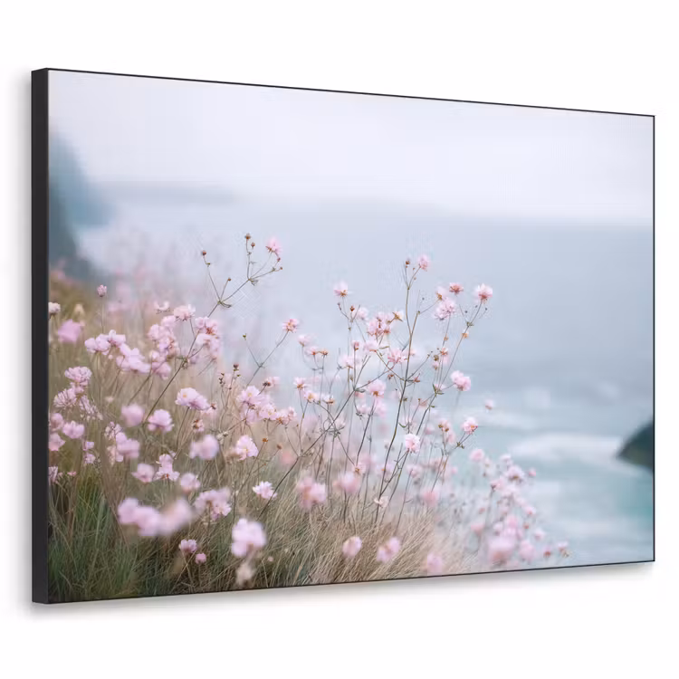 Art Frame - Klif - Bloemen - Zee - Roze — 1