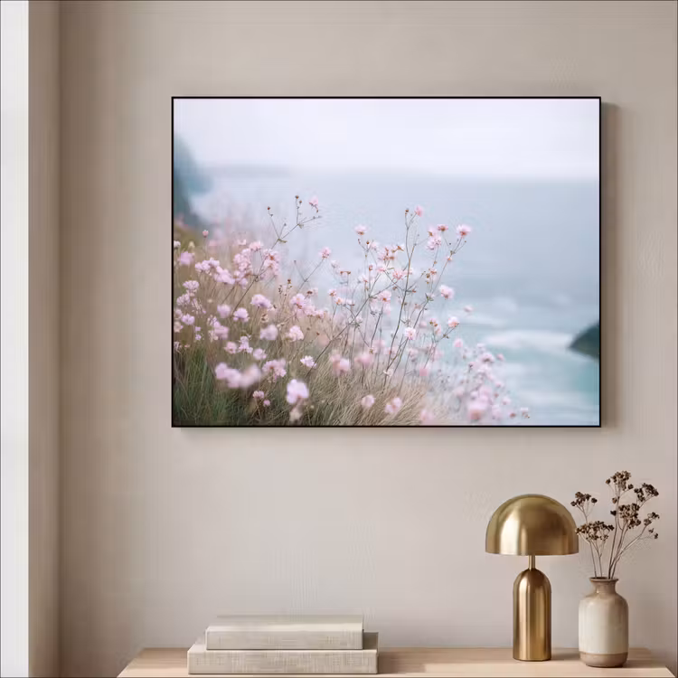 Art Frame - Klif - Bloemen - Zee - Roze — 5