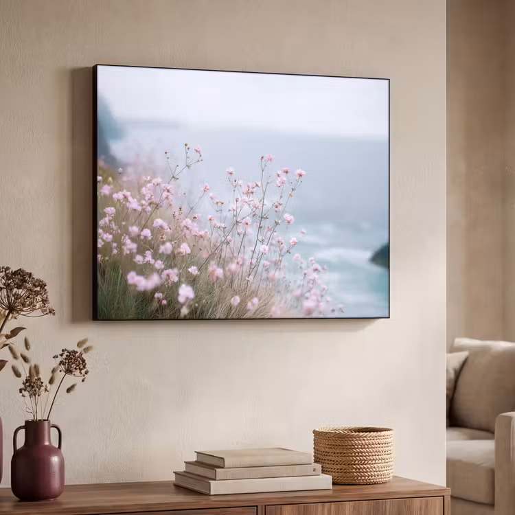 Art Frame - Klif - Bloemen - Zee - Roze — 7