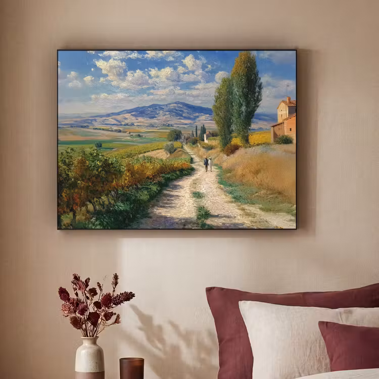 Art Frame - Mensen - Wandelen - Zandpad - Velden — 3