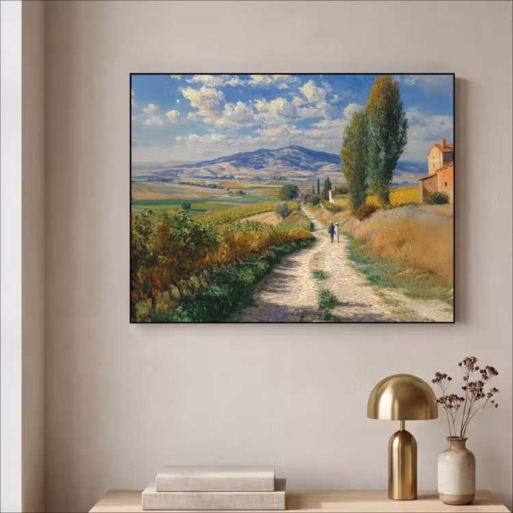 Art Frame - Mensen - Wandelen - Zandpad - Velden — 5