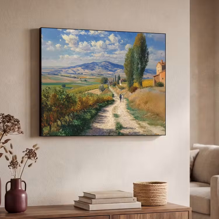 Art Frame - Mensen - Wandelen - Zandpad - Velden — 7