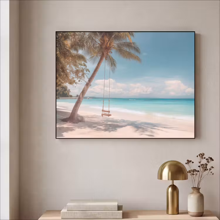 Art Frame - Palmboom - Schommel - Strand - Lucht — 5