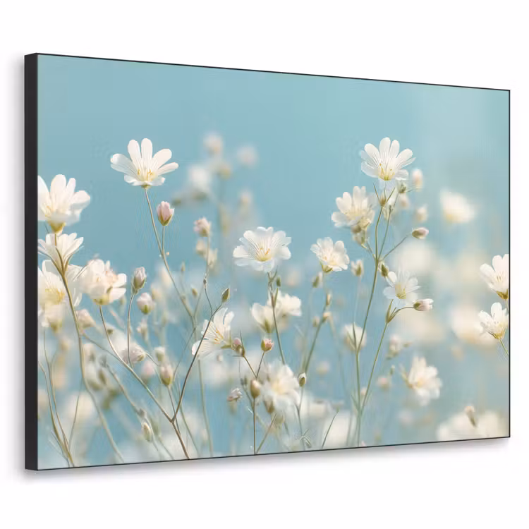 Art Frame - Stängel – Blumen – Luft – Weiß — 1
