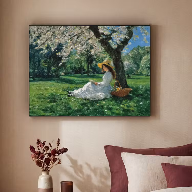 Art Frame - Vrouw - Boom - Boek - Mandje — 3