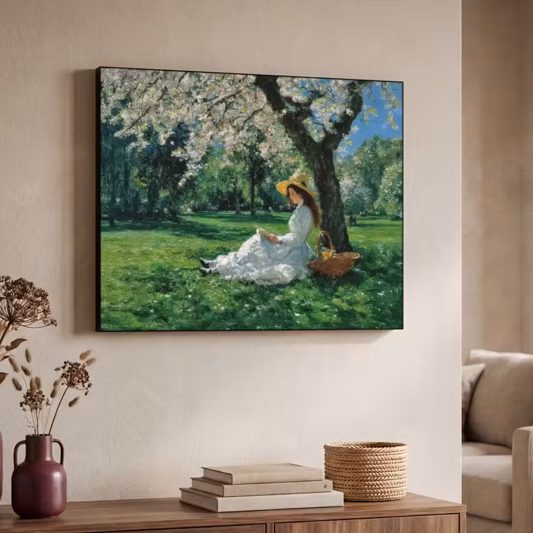Art Frame - Vrouw - Boom - Boek - Mandje — 7