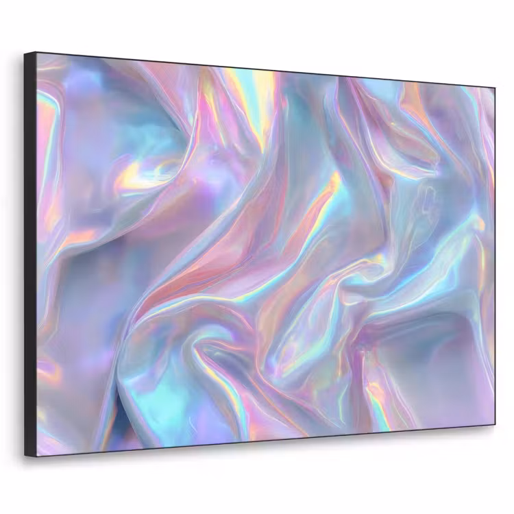 Art Frame - Golvend - Pasteltinten - Glanzend - Stof — 1