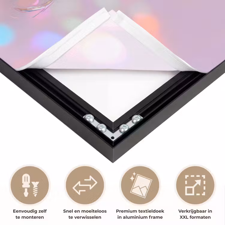Art Frame - Kever - Metallic - Lichteffect - Roze — 4