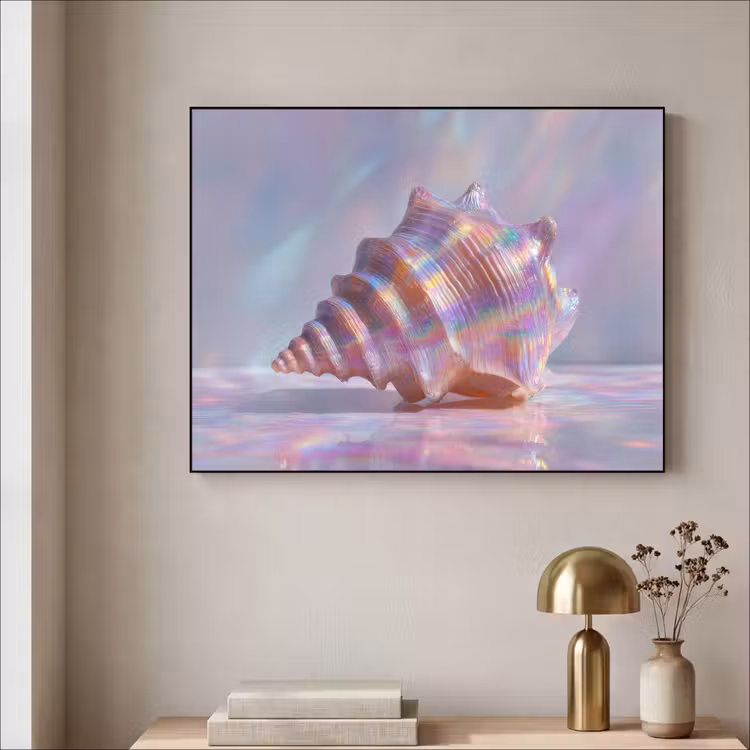 Art Frame - Schelp - Glanzend - Regenboogtinten — 5