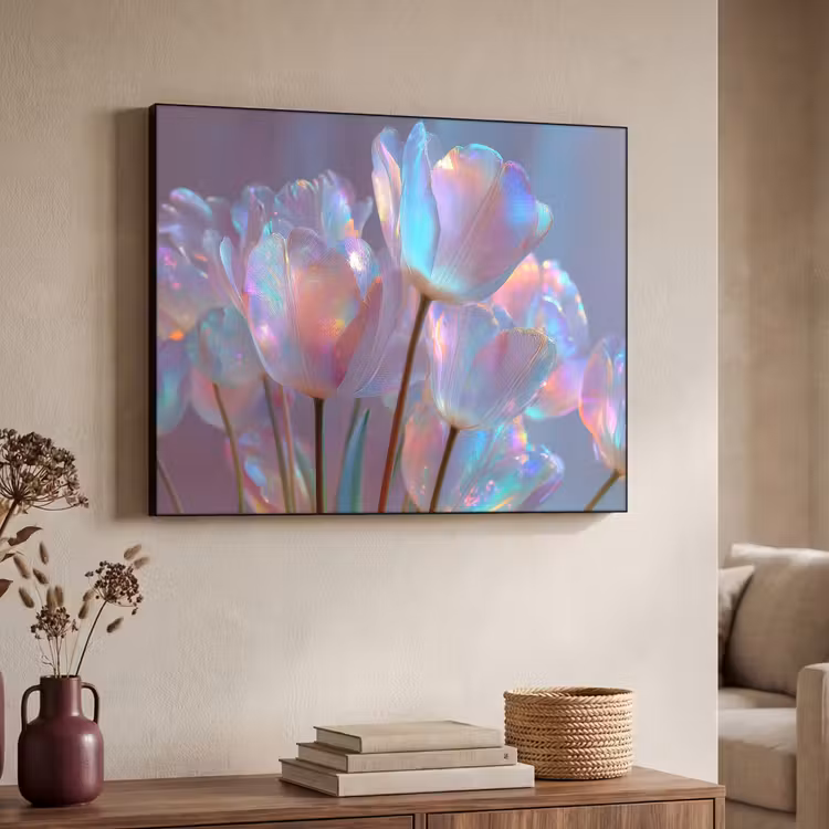 Art Frame - Tulpen - Glazen - Bloemblaadjes - Pasteltinten — 7