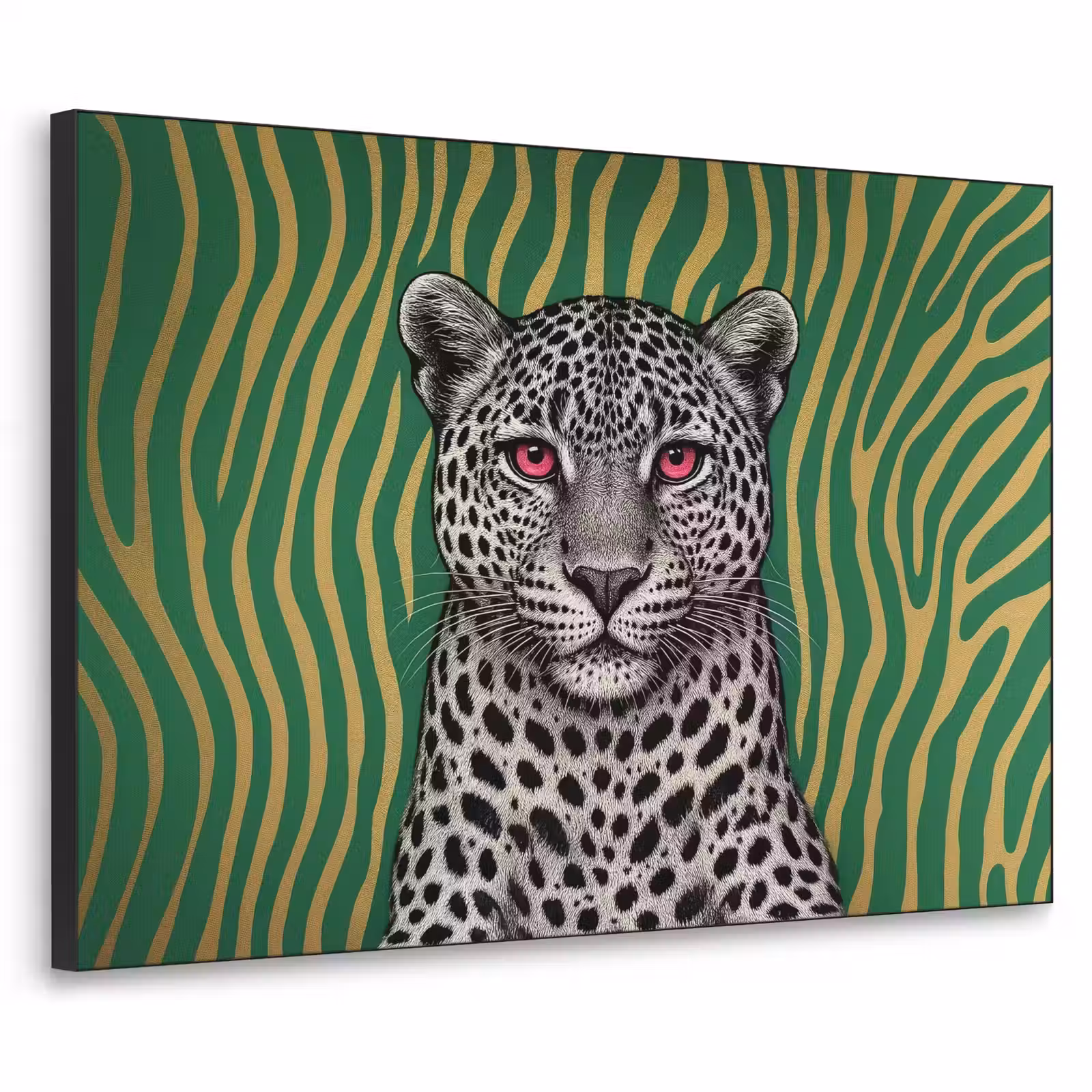 Art Frame - Panter - Zebrapatroon - Groen — 1