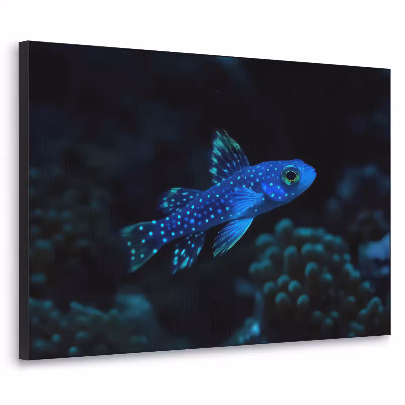 Art Frame - Vis - Stippen - Koraal - Blauw — 1