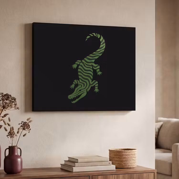 Art Frame - Krokodil - Groen - Tijgerachtig - Strepen — 7