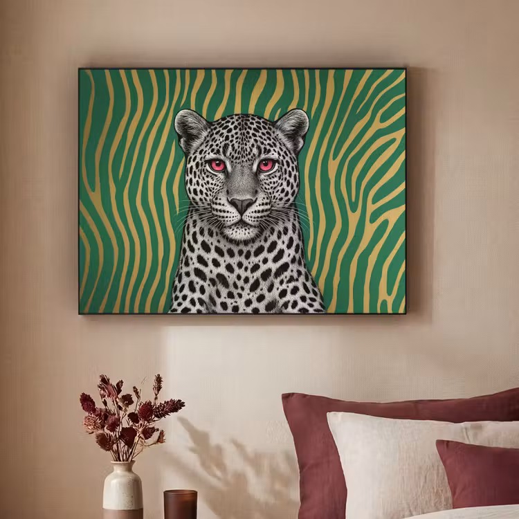 Art Frame - Panter - Zebrapatroon - Groen — 3