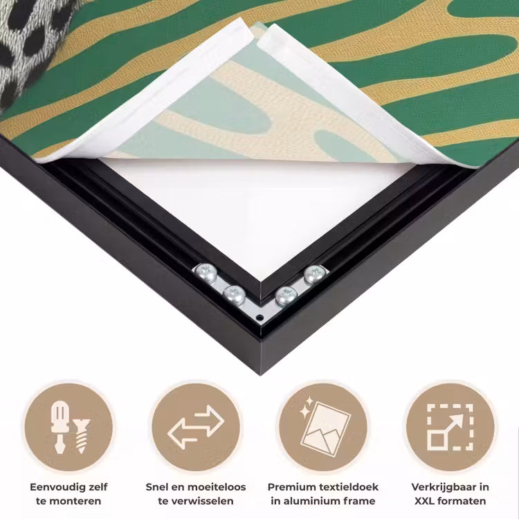 Art Frame - Panter - Zebrapatroon - Groen — 4