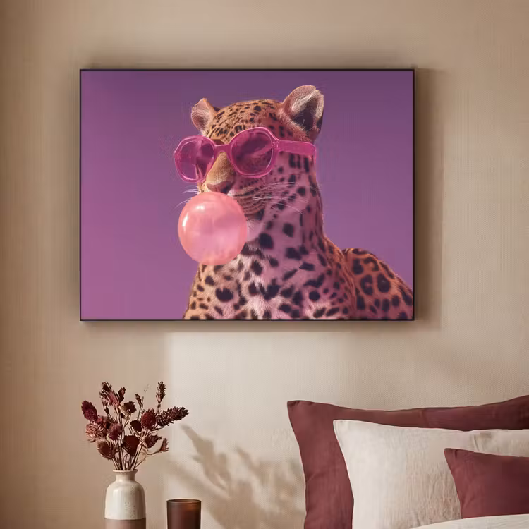 Art Frame - Panter - Zonnebril - Kauwgombel - Roze — 3